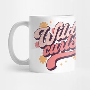 Wild Like My Curls Toddler Cute Retro Curly Haired Mug